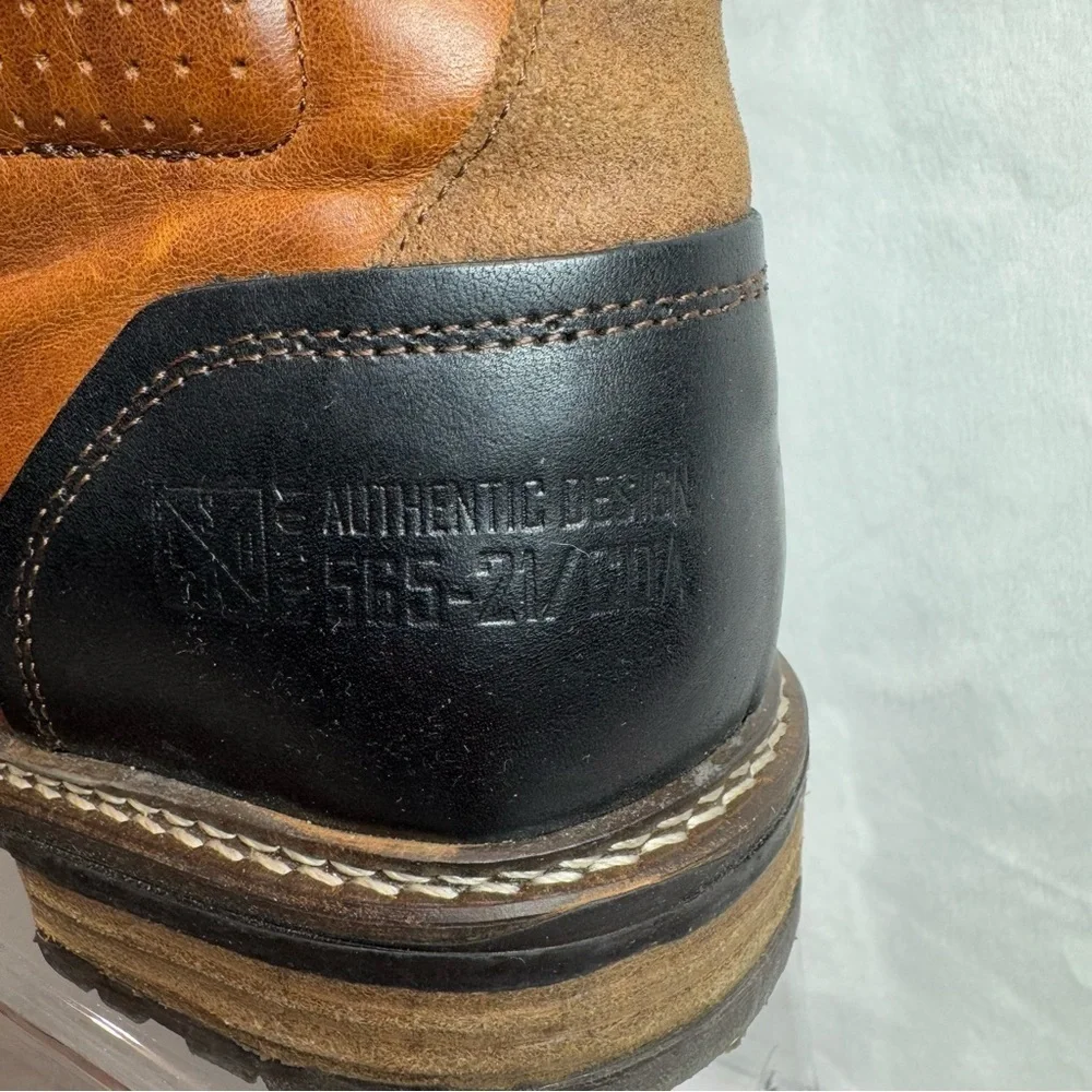 Bull Boxer Biltmore Men’s Brown & Black Genuine Leather Ankle Boots